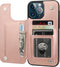ONETOP Compatible with iPhone 13 Pro Max Wallet Case with Card Holder,PU Leather Kickstand Card Slots Case, Double Magnetic Clasp and Durable Shoc...