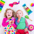 Sansheng 6 PCS Mini Fiesta Wooden Maracas Toys, Wooden Maracas Festival Painting, Wooden Carnival Maracas (Random Colors)...