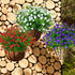6 Bundles Outdoor Artificial Flowers UV Resistant Fake Boxwood Plants, Faux Plastic Greenery for Indoor Outside Hanging Plants Garden Porch Window...