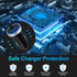 Android Car Charger Type C Cigarette Lighter Adapter with USB C Coiled Fast Charging Cable for Samsung Galaxy A15/A14 5G/A54/A53 5G/A23/A13/A03S/Z...