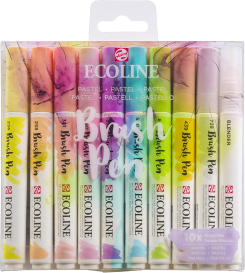 Ecoline Brush Pen set Pastel | 10 colours (11509801)...