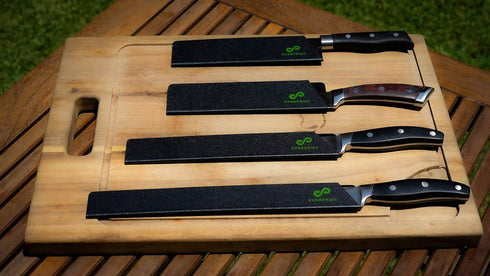 EVERPRIDE Chef Knife Sheath Set (6-Piece Set) Universal Blade Edge Cover Guards for Chef’s and Kitchen Knives – Durable, BPA-Free, Felt Lined, Stu...