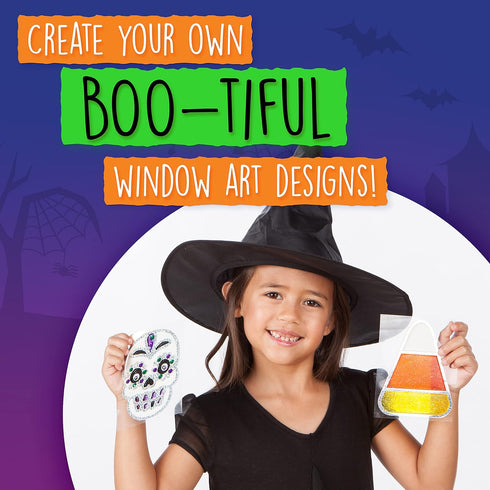 Creativity for Kids Halloween Window Art - Halloween Crafts, Make Your Own Halloween Window Clings...