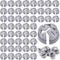 50 Pcs 3/8 In. - 1/2 In. Non Metallic Button Push-in Bulk Connector Gray NM Cable Connector Electrical Conduit Fittings Fits for 1/2 Inch Knockout...