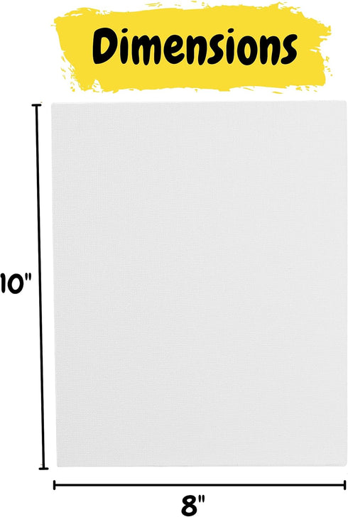 Mr. Pen- Canvas Panels, 2 Pack, 8x10 Inch, Triple Primed for Oil & Acrylic Paints, Canvas Boards for Painting, Painting, Drawing & Art Supplies, B...