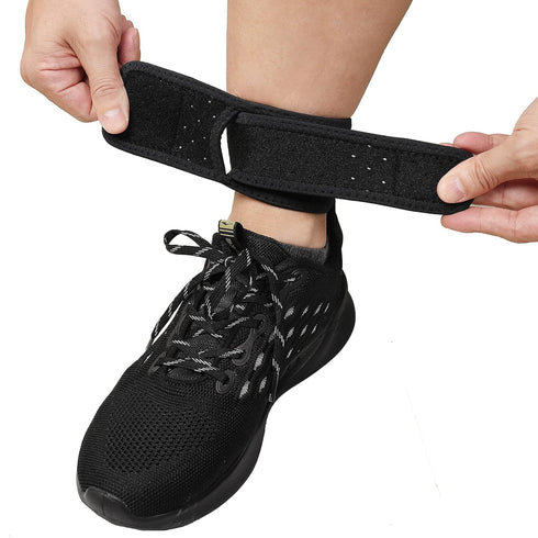 Achilles Tendonitis Brace, 2Pcs Adjustable Achilles Strap for Men Women, Breathable Ankle Brace for Achilles Pain, Running, Cycling, Hiking, Sport...