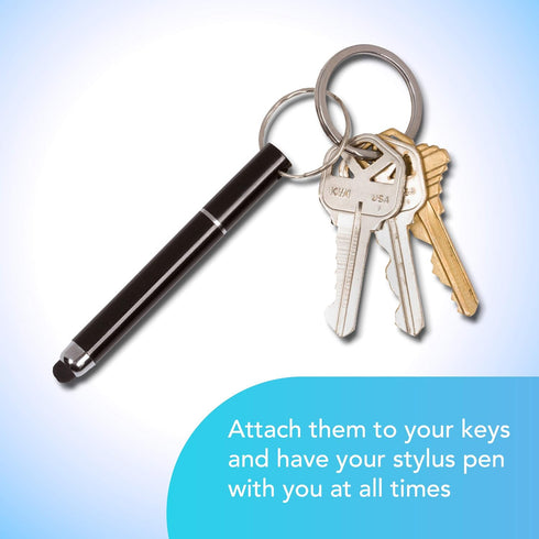 Stylus Pen Keychain (3 Pack) - No Touch, 2-in-1 Accessory - Mini Stylus Keychain Pen - 3 Pack......