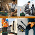 12 Inch Tool Bag for Men,Multi-Pockets Wide Mouth Tool Tote,Tool Bags with Waterproof Soft Bottom,Heavy Duty Tool Bag Organizer Specially Designed...