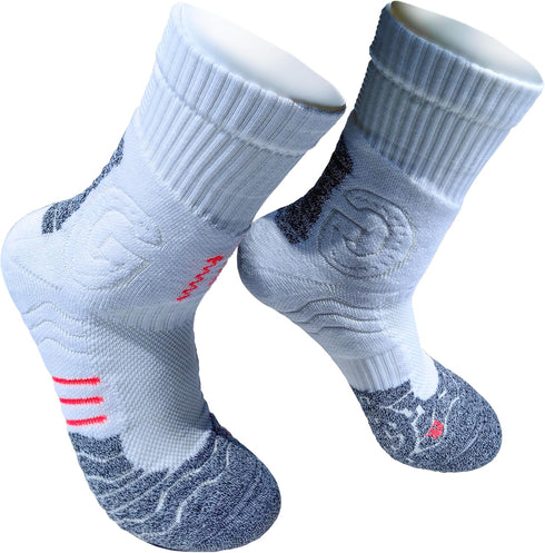 lightstar Students Athletic Crew Socks Thick Protective Sport Cushion Elite Basketball Soccer Compression Towel Socks 6-11...