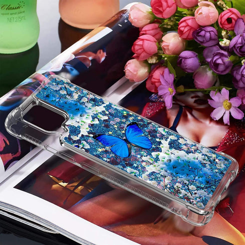 for REVVL 6X Pro 5G Case/REVVL 6 Pro 5G Phone Case,with Screen Protector,Glitter Bling Liquid Cute Soft TPU Slim Girls Women Shockproof Protective...