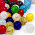 RUBYCA Assorted Mixed Round Druk Crackle Czech Crystal Glass Beads for Jewelry Making (4mm, 100pcs)...