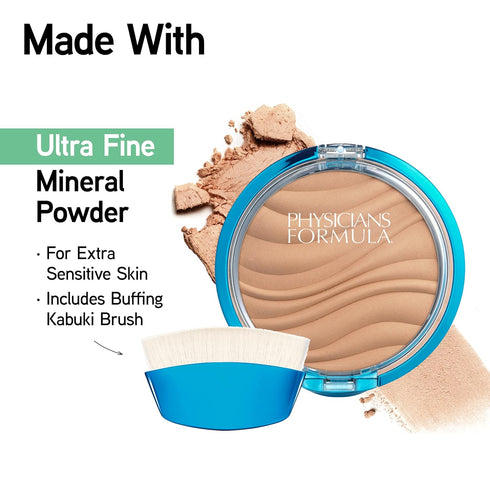 Physicians Formula Mineral Wear Talc-Free Mineral Airbrushing Pressed Powder Beige | Dermatologist Tested, Clinically Tested...