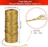 Pangda 2 Rolls 656 Feet Christmas Twine Metallic Bakers Decorative Wrapping Twine String Craft Present Wrapping Cord for Christmas DIY Crafting Pr...