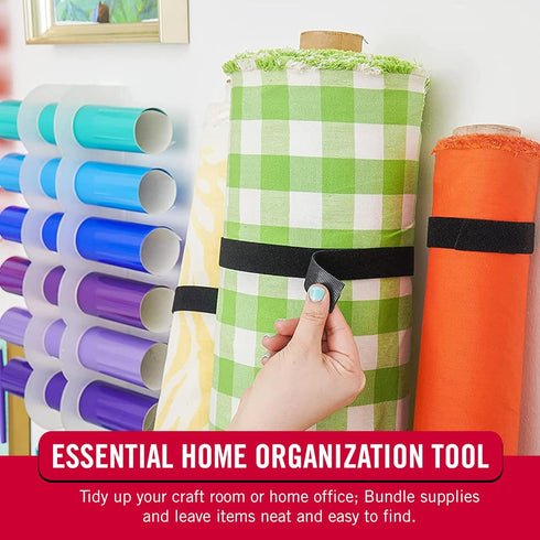 VELCRO Brand ONE-WRAP Roll Black | 30 Ft x 1-1/2 In | Reusable Self-Gripping Hook and Loop Tape | Cut Straps to Bundle Tie Materials and Tools in ...