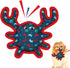 Squeaky Dog Toys, Sturdy Dog Toys for Dogs Indoor Play, Cute Crab Interactive Dog Toys for Small and Medium Dogs...