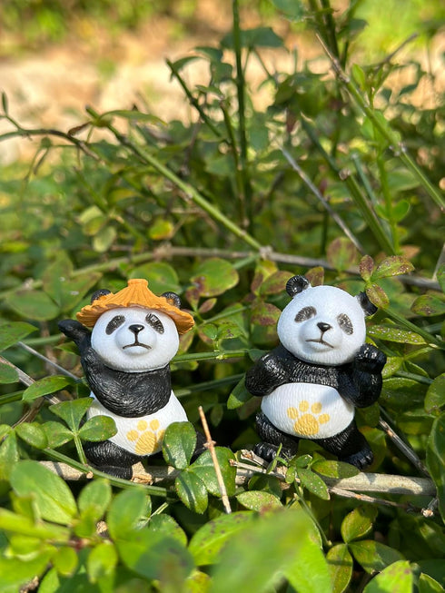 Fairy Garden Accessories Mini Panda Ornament for Home decor Party decor-Panda 4PCS...
