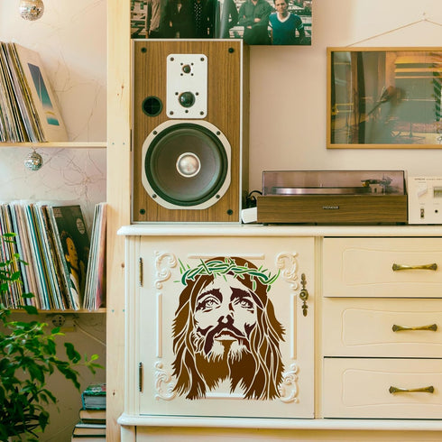 FINGERINSPIRE Crown of Thorns of Jesus Christ Painting Stencil 11.8x11.8 inch Reusable Christ Jesus Drawing Template Religious Theme Craft Stencil...