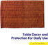 Sweet Home Collection 100% Cotton Placemats for Dining Room Rectangle Two Tone Woven Fabric 13" x 19" Soft Durable Table Mat Set, Set of 6, Rust...