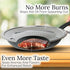 LUCETE Stainless Steel Splatter Screen 12.6" – Hot Grease Splatter Screen for Frying Pan - Oil Splash Guard - Protect your Skin from Burn & Keep Y...