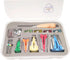 HONEYSEW Single Double Fold Bias Tape Maker Tool Kit Set, 6MM/9MM/12MM/18MM/25MM Fabric Bias Tape Maker Tools 5 Sizes DIY Sewing Bias Tape Makers ...