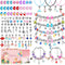 shynek 180 Pieces DIY Charm Bracelet Making Kit for Girls 8-12, Jewelry Making Kit for Girls with Bracelet Making Beads, Snake Chains for Girls Ch...