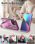 for iPhone 13/14 Protective Case: for iPhone 16e Cover with Built-in Kickstand | Heavy Duty Military Grade Hard Protection Shock Proof | Durable D...