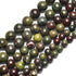 70PCS Natural 8MM Healing Gemstone, Dragon’s Blood Energy Stone Round Loose Beads, Semi-Precious Crystal Beads with Free Elastic String for Jewelr...