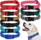 9 Pieces Adjustable Dog Collar for Medium Dogs, Soft Nylon Dog Collar with Quick Release Buckle Collar Bulk for Dogs Walking Running Training (Ret...