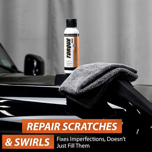 TORQUE DETAIL Reverse Car Scratch Remover & Paint Scratch Repair - Removes Water Spots & Paint Swirls - Fix Deep Scratches & Polish with All-in-On...
