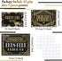 LINGXIU 9 Pieces Roaring 20s Party Decorations Black and Gold Retro Jazz Party Roaring Twenties Wall Signs Decorations Kit for 1920s Party Speakea...