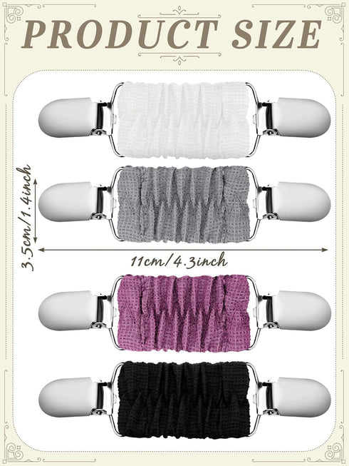 4 Pcs Dress Clips Cinch Clips for Dresses Tightener Clip for Fitting Back Cinch Sweater Clips for Cardigans Clips for Women...