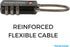 2 Pack TSA Approved Travel Combination Cable Luggage Locks for Suitcases & Backpacks - Black...