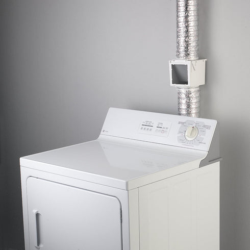 Deflecto Extra Heat Dryer Saver – Compatible with 4 inch Transition Ducts | Includes 2 Durable 4 inch Plastic Clamps | Moisture Control, Saves Ene...