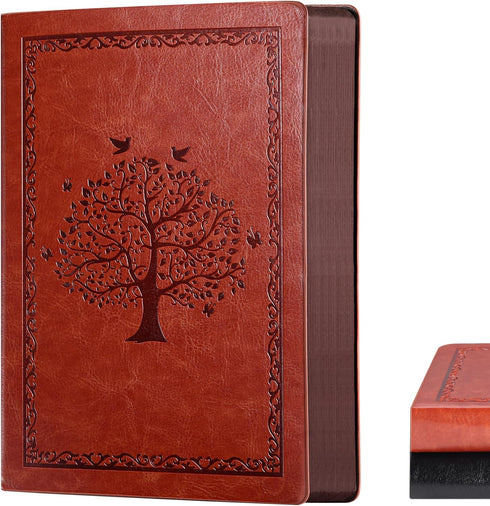 Leather Journal Notebook,300 Pages Hope Tree Softcover Lined Notebook for Women Men,300 Travel,Business,Work,Office,School Note Taking,5.7'' X 8.3...