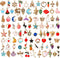SANNIX 110pcs Assorted Gold Plated Enamel Pendants Necklace Bracelet Charms for Jewelry Making...