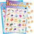 Ocean Bingo Game 24 Players for Kids Under Sea Party Game Supplies...