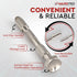 Swivel Head Pin Vise Hand Drill with Two Reversible Collets – Size Range (0-2.381 mm) - Nickel Plated, Anti- Slip Steel Body Resin Drill for Jewel...