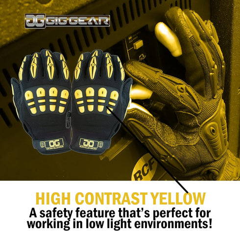High Visibility Work Gloves - Made for Touring, Gigging, Theater and Live Event & On-Location Production Professionals - The ORIGINAL (S)...