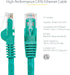 StarTech.com 20ft CAT6 Ethernet Cable - Green CAT 6 Gigabit Ethernet Wire -650MHz 100W PoE RJ45 UTP Network/Patch Cord Snagless w/Strain Relief Fl...