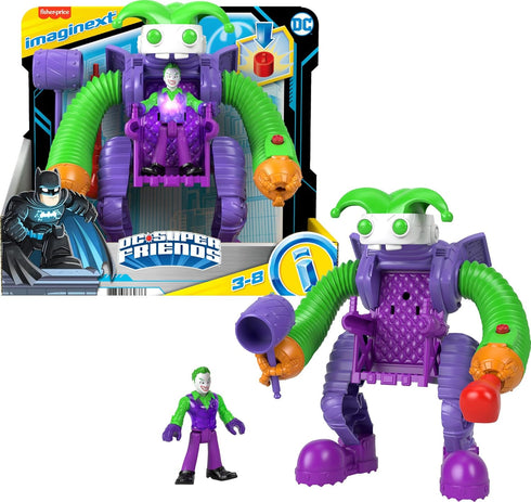 Fisher-Price Imaginext DC Super Friends The Joker Toy Battling Robot with Poseable Figure & Lights for Pretend Play Kids Ages 3+ Years...
