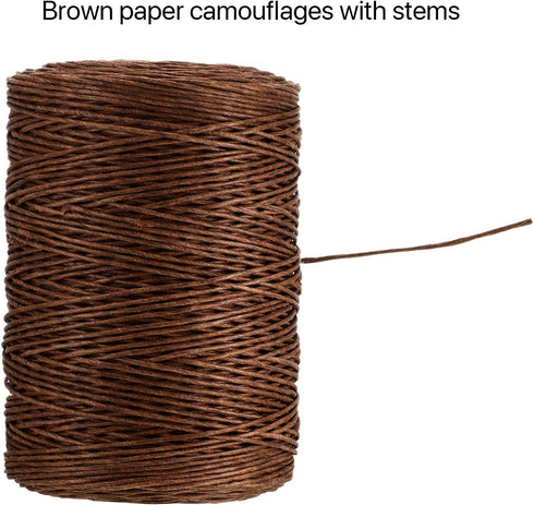 Syhood Floral Vine Bind Wire Rustic Wrapping Wire for Flower Bouquets(Brown)...