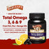 Barlean's Total Omega 3 6 9 Fish Oil Supplement Softgels Blended with Borage and Flaxseed Oil, 1,000 mg Omegas ALA, EPA, DHA and GLA for Joint Sup...