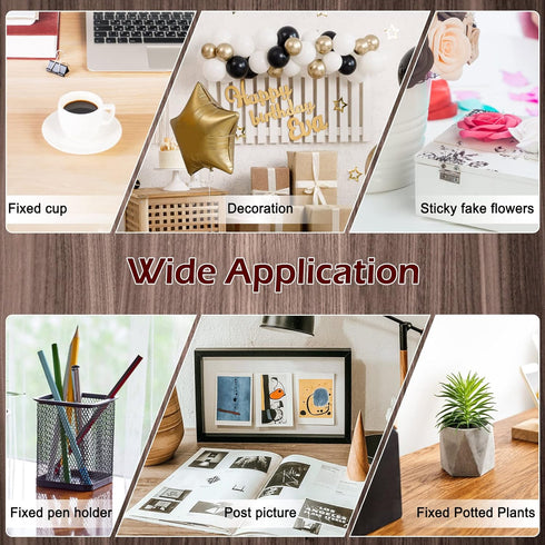 Hi.FANCY 1000 Pieces Double Sided Acrylic Sticky Dots, Waterproof, Craft DIY Art Decoration Office Supplies, 6mm...
