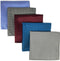 SHLAX&WING 5 Pieces Assorted Mens Silk Pocket Square Handkerchiefs Set 09...