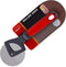 Meat Red Pizza Wheel – Ultra Sharp Rolling Knife, Stainless steel Cutter – Long Silicone Handle, Comfortable Grip – Color Coded Home and Kitchen A...