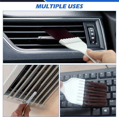 Fin Straightening Tool, Air Conditioner Cleaning Kit Including 1 Air Conditioner Fin Comb Straightener and 1 Condenser Coil Whisk Brush...