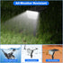 Solar Spot Lights Outdoor, IP65 Waterproof 44 LED Landscape Spotlights, Solar Powered Spotlight with Auto On/Off and 3 Lighting Modes for Outside ...
