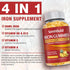 2 Pack Vegan 80MG Iron Supplement Gummies for Women & Men - Vitamin A, C, B for Adults & Kids - Blood Builder & Energy Support for Iron Deficiency...