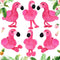 Skylety 6 Pieces Mini Flamingo Stuffed Animal Plush Toys 5 Inch Flamingo Party Favors Valentine Day Gift Pink Flamingo Hanging Ornaments Keychain ...