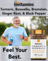Turmeric & Boswellia Complex (180 Capsules) with Ginger Root, Bromelain, & Black Pepper Extract | Joint-Ease Formula: Powerful Joint Support Suppl...